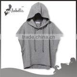 Wholesale Women's Solid Color T-shirt Hoodie With Hood thumbnail-3