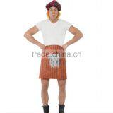 Adult Tartan Kilt With Sporran Costume thumbnail-1