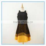 High Quality Lace Stitching Contrast Color Neck Collar Design Of Ladies Suits thumbnail-4