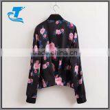 New Brand Floral Jacket Women Autumn Coat Long Sleeve Stand Collar Print Coats Women's Sports Jacket With Zipper thumbnail-2