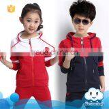 AS-456B Wholesale O Neck Long Sleeve Kids Sport Play Set 2017 Wearing