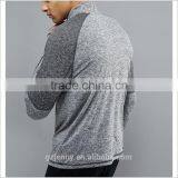Wholesale Long Sleeve Seamless Gym Zip Top In Gray thumbnail-2