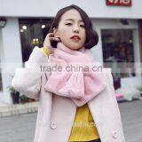 2016 New High Quality Cute Faux Rabbit Fur Collar Ring Pure Colors Faux Rabbit Fur Ladies Scarf Women Winter Warm Circle Scarves thumbnail-4