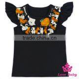 Baby Girls Flutter Sleeve Shirt Bulk Wholesale Kids Cotton Tank Tops Boutique Baby Girls Sleeveless Flutter Tees Girls Tank Tops thumbnail-6