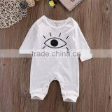 S60690B 2017 Cartoon Big Eyes Infant Babys Clothes Long Sleeve Cotton Romper thumbnail-3