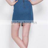 EY1844D Fashion Hot Sexy Denim Mini Skirt With Raw Hem For Women thumbnail-2