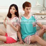 2015 wholesale sweet couple pajamas set