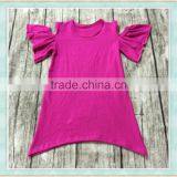 2017 Simple Style Pure Red Bare-kneed Kids One Piece Dress Long Lycra Dress thumbnail-1