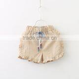 Wholesale Summer Solid Color Hot Sale Baby Girl Cotton Shorts thumbnail-4