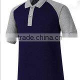 Embroidery Logo Two-tone / Two Color Custom Golf Polo Shirt thumbnail-3