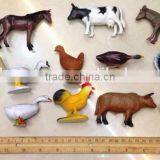 12pcs PVC Plastic Farm Animal Cartoon Figure Toy 3D Plastic Toy