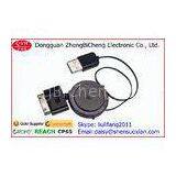 Single Pull One Way Retractable Cable 30Pin USB For IPHONE4 / 4S