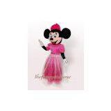 Fur Minnie Mascot Costume Christmas Party Dress
