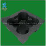 High Quality Black Color Paper Pulp Packaging Tray,environmental Electronic Packaging