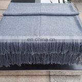 Gray Alpaca Throw Blanket thumbnail-3