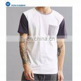 2017 Pure And Fresh Custom Men Shortsleeve Pocket Shirts Contrast Color O-collar Loose Style T-shirt thumbnail-1