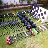 Interesting company activities archery shooting bow and arrows archery tag with inflatable bunkers