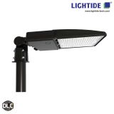 Lightide DLC Qualified Slim 200W LED Parking Lot Light  equivalent 600w MH, 347VAC or 480VAC