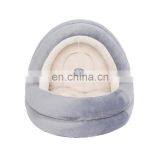 I@home Warm Washable Luxurious Villa Plush Felt Pet Bed Cat House Bed Cave thumbnail-3