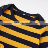 Yellow and Black Plaid Pattern Full Sleeve Cute Animal Pattern Jumpsuit Baby Boy Daily Wear Romper Wholesale thumbnail-3