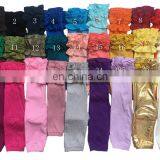 Infant Toddler Girls Double Icing Ruffle Leggings Triple Cotton Boutique Elastic Waist Slacks Joggers 27 Plain Colors 10 Sizes thumbnail-2