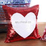Custom Design Reversible Sequins Heart Mermaid Magic Cushion Pillow Covers Decorative thumbnail-5