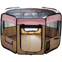 Portable Foldable Pet Exercise Pen Kennel + Carrying Case for Larges Dogs Small Puppies/Cats | Indoor/Outdoor Use Pet Cage thumbnail-1
