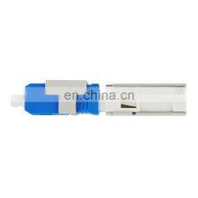 Hanxin Ftth Fiber Optic K4 Quick Adapter Equipment Indoor Duplex st fc sc lc Upc Apc Flat Cable Fast Connector