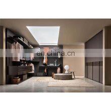 Modern U Shaped High Quality Wardrobes Closets With LED Light thumbnail-3