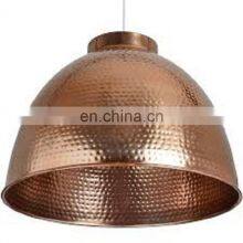 Copper Plated Hammered Pedant Lamp thumbnail-5