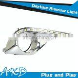 AKD Car Styling Chrome Cover Toyota Highlander LED DRL 2012 Highlander LED DRL Daytime Running Light Good Quality LED Fog lamp