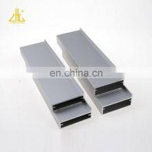 Anodized Glass Display Extruded Frame With Aluminium Kitchen Cabinet Handle Profiles thumbnail-4