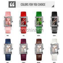 Skmei 9289 Women Wristwatches Leather Strap Diamond Dial Quartz Watce For Ladies Waterproof thumbnail-5