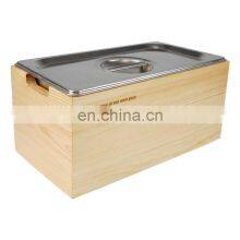 Wood Compost Bin Kitchen With Stainless Steel Counter Compost Bin Countertop Compost Bin With Lid and Bamboo Box thumbnail-5
