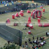 Durable Red 0.9mm PVC Inflatable Paintball Bunkers for Outdoor Sports Games thumbnail-4