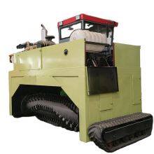 Equipamiento profesional de abono de compostaje. Máquina revolvedora de compost de tipo rastreador móvil para estiércol de aves y animales thumbnail-4