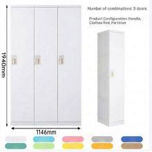 Eco-friendly Office Plastic Lockers for Coworking Space, Modern Modular Personal Storage, Formaldehyde-free, Custom Colors & DIY Combination thumbnail-1