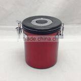 Stainless Steel Coffee Canister With One Way off Degassing Valve 500g Coffee thumbnail-1