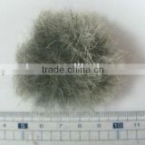 Fur Balls, Sewing Notion, Sew on craft IMITATION FUR BALLS, SEWING NOTION, HDF 1.8" Pom Poms GRAY WITH WHITE COLOR MIXED