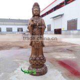 Bronze Standing Guanyin Sculpture