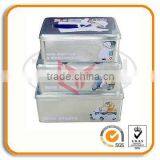 Storage 3 Rectangular Tin Box Set