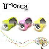 (130044) Emergency Mini Solar Hand Crank Dynamo Flashlight With 3 Led thumbnail-2