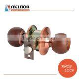 Cylindrical Lock With Wooden Ball Knob