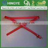 Red Color Top Grain Layer Dome Shape Leather Belt for Uniform --- E1412045 thumbnail-1