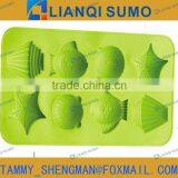 FDA Food Grade Starfish Silicone Mold Fondant Molds Sugar Craft Tools Chocolate Mould For Cakes thumbnail-1