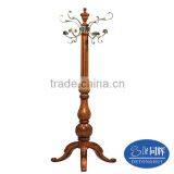 Home Furniture Antique Hand-carved Solid Wood Clothes Hanger Stand(S-14) thumbnail-1