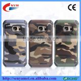 For Samsung S7 Case Hybrid TPU PC Hard Cover Camouflage
