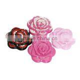 Wedding Favors Cheap Plastic Rose Flower Pocket Mirror thumbnail-3
