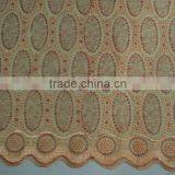 Beautiful Party Dress Custom Embroidery Fabric Combed Cotton Fabric Designer Dress thumbnail-4