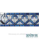 Sample Design Non-slip Swimming Pool Colorful Mosaic Wall Border Tile